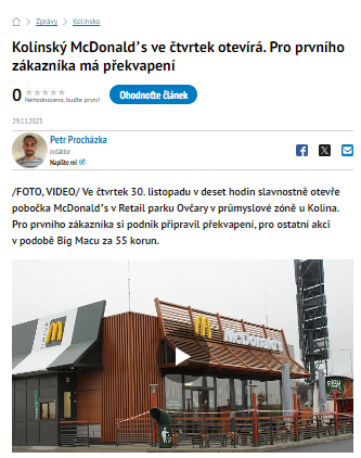 Kolínský McDonald’s ve čtvrtek otevírá. Pro prvního zákazníka má překvapení - Ko-000615.png