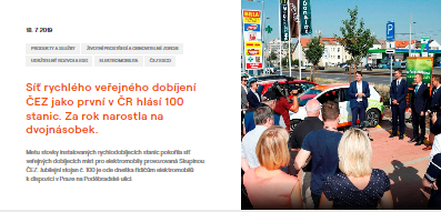 Síť rychlého veřejného dobíjení ČEZ jako první v ČR hlásí 100 stanic. Za rok nar-000240.png